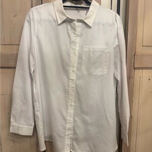 English Factory White Casual Button Down Shirt